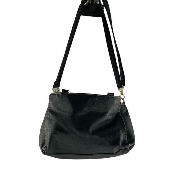 Leather Womens Black Shoulder Adjustable Strap Fashion Satchel Unbranded Handbag - Picture 5 of 8